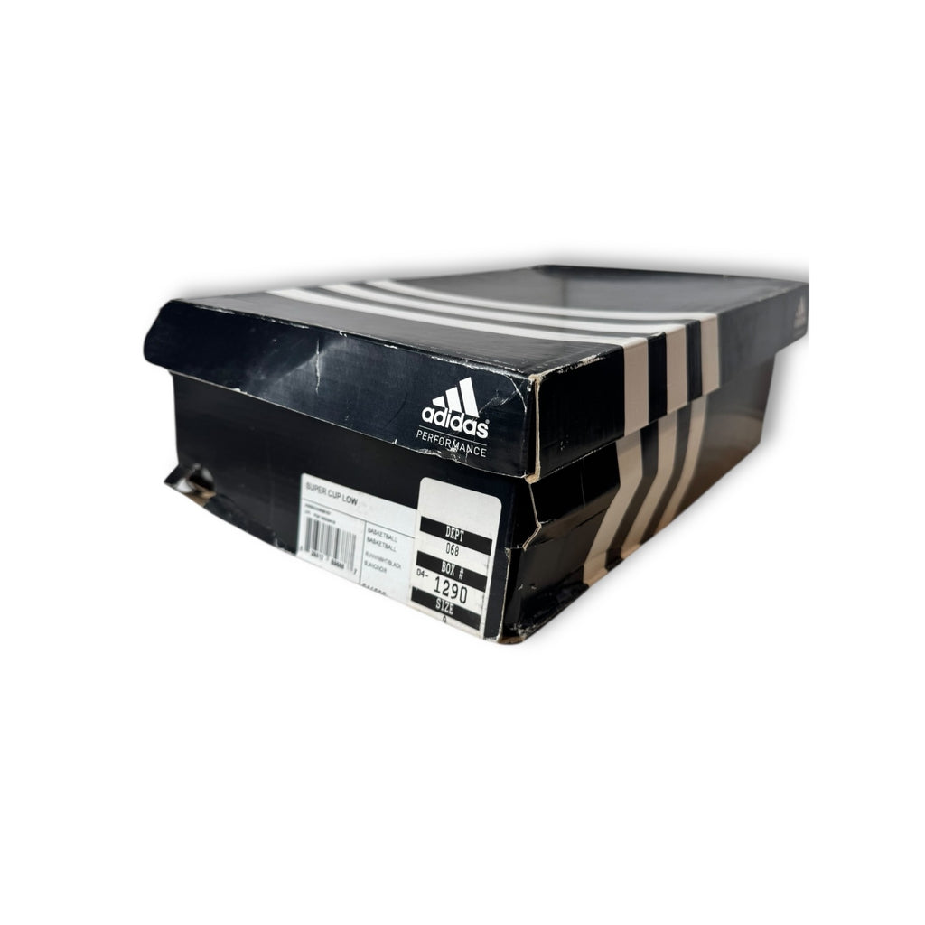 Adidas Mens Super Cup Low Basketball Shoes White Size 9 Pre owned Original Box