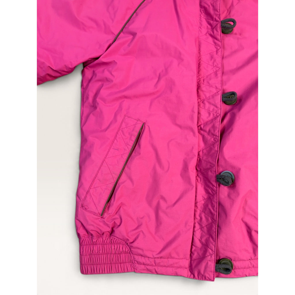 Columbia Women's M Jacket Pink Faux Fur Hood Waterproof Insulated Winter Coat
