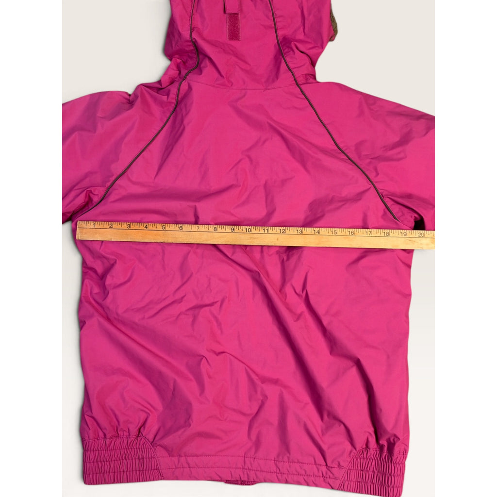 Columbia Women's M Jacket Pink Faux Fur Hood Waterproof Insulated Winter Coat