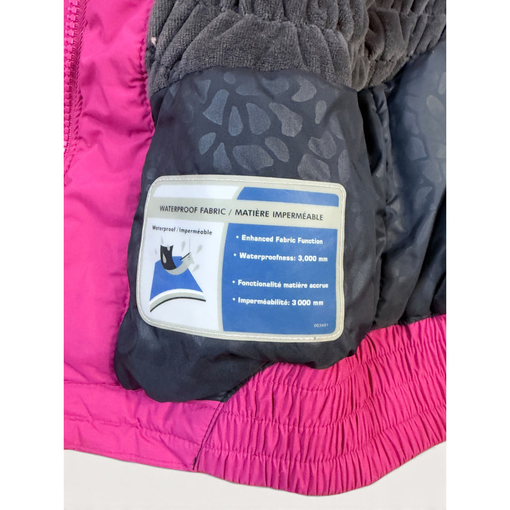 Columbia Women's M Jacket Pink Faux Fur Hood Waterproof Insulated Winter Coat