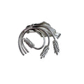 Unsigned Wheat Brooch Silver Tone Botanical Spray Mid Century 1960s Vintage