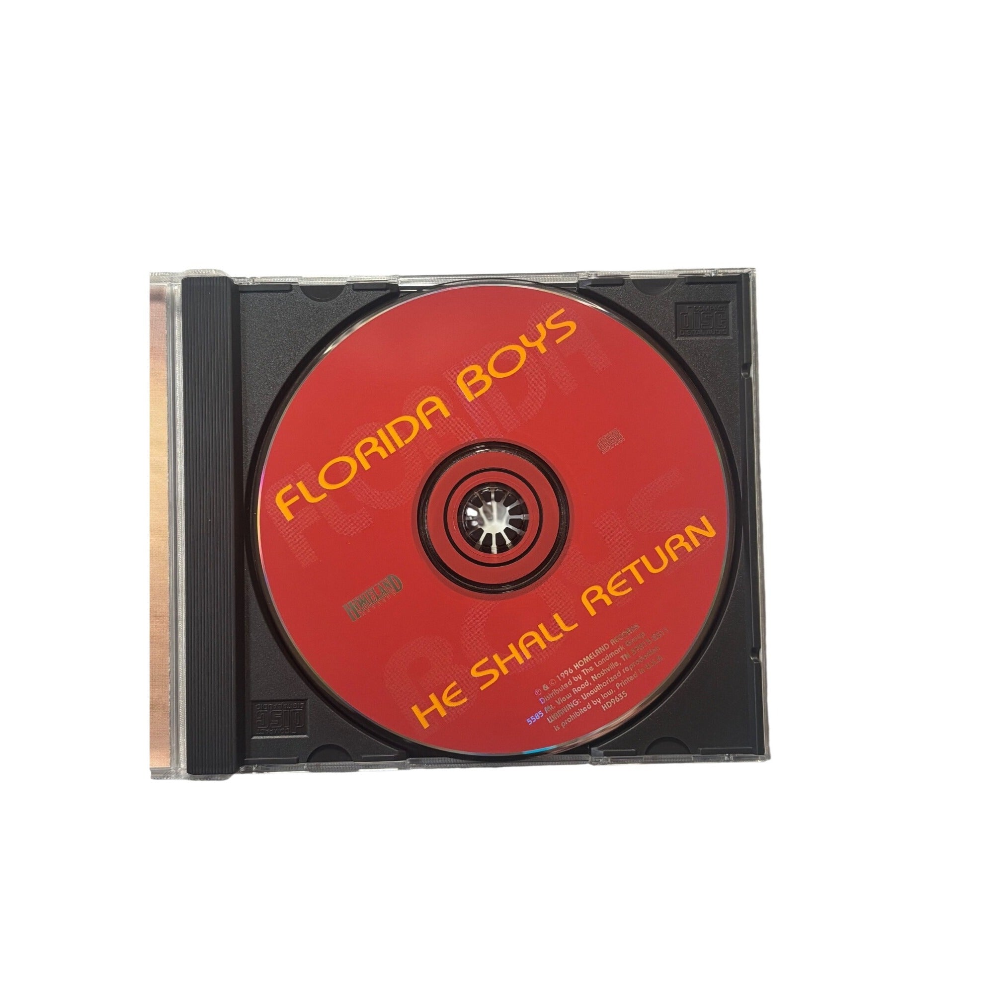 Florida Boys He Shall Return CD 1996 Southern Gospel Homeland Records Vintage