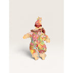 Vintage Porcelain Clown Doll Floral Costume 10.5 Inch