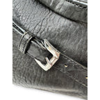 Michael Kors Black Leather Shoulder Tote Handbag