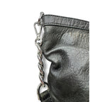 Michael Kors Black Leather Shoulder Tote Handbag