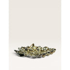 ChaRel 1950s Faux Pearl & Mother of Pearl Lucite Grape Brooch Gold Tone Vintage