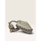 Michael Kors Signature Monogram Metallic Gold Belt Bag Waist Pack S/M