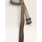 Michael Kors Signature Monogram Metallic Gold Belt Bag Waist Pack S/M