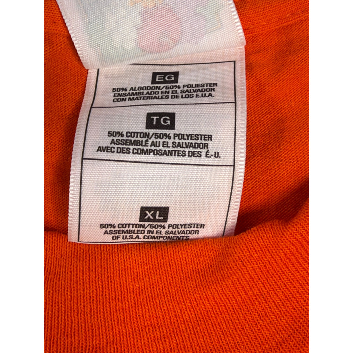 Vintage Y2K Cheese Pastas Orange T-Shirt XL Fruit of the Loom Best Funny Tee