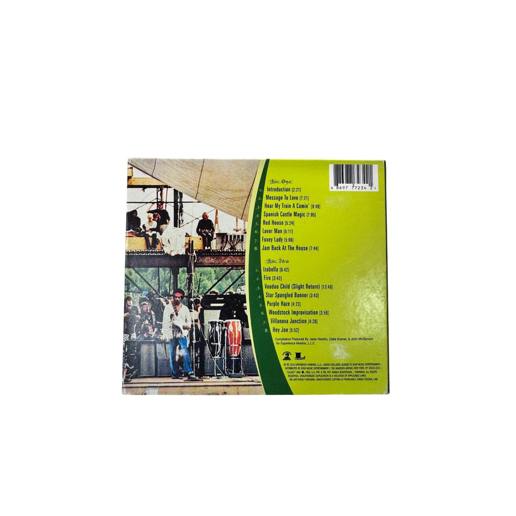 Jimi Hendrix Live At Woodstock 2 CD Set 1999 Rock Music